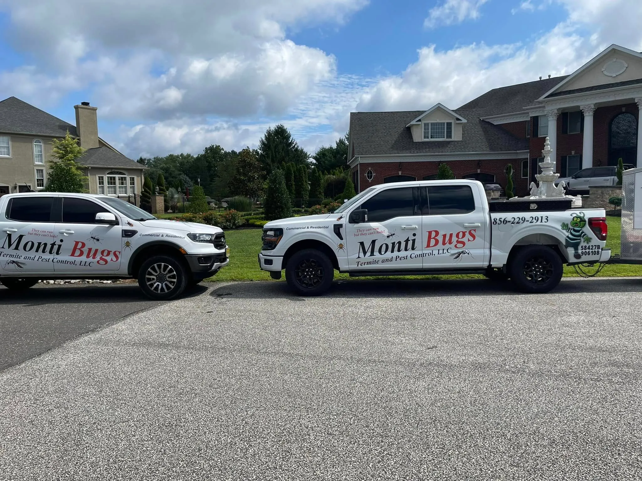 MontiBugs pest-control trucks